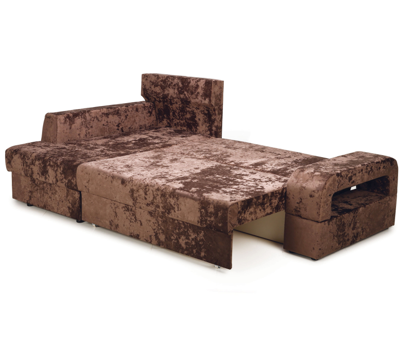 Диваны угловые в гостиную, Угловой диван Марго 1 левый, велюр