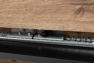 Стол раздвижной DAIKO 1Р, металл Черный, Дуб велингтон