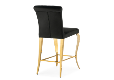 Барный стул Joan black/gold