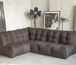 Модульный диван SHAPE (бескаркасный) угловой +3