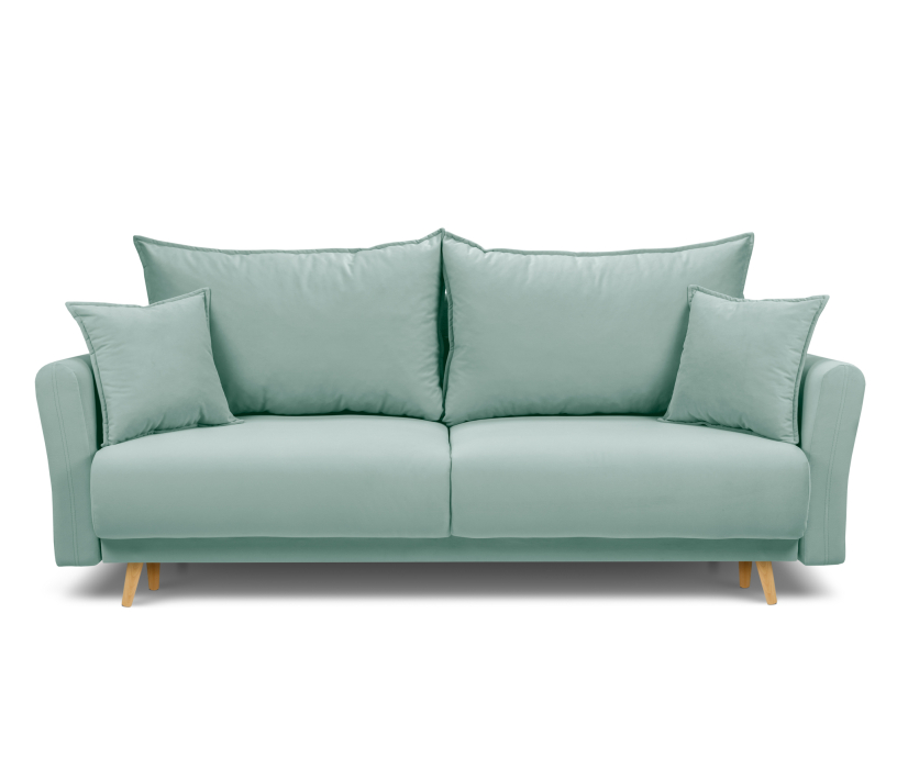 Диваны еврокнижки, Диван кровать прямой со спальным местом "Мия", микровелюр