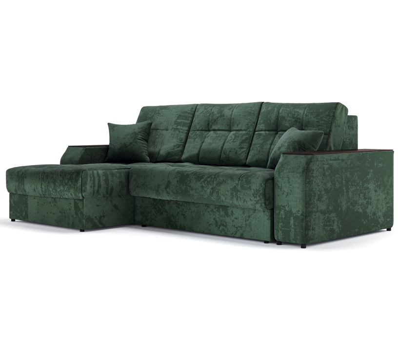 Диваны угловые в гостиную, Угловой диван-кровать Лас-Вегас левый, шенилл