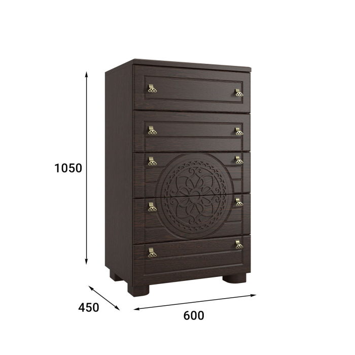 Комоды, Комод Монблан МБ-35К венге