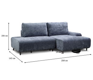 Диван кровать угловой Монреаль, шенилл