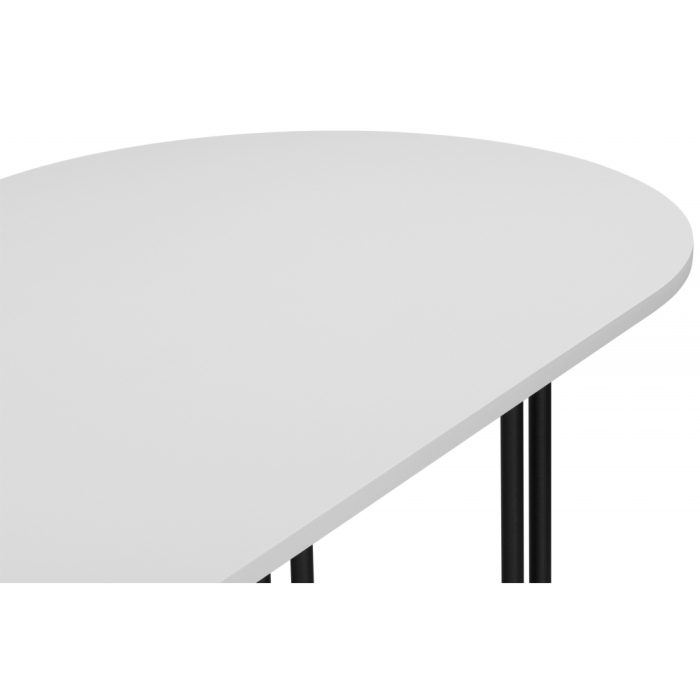 Обеденные столы, Стол Хьюго О 180 х 90 (черные ноги)