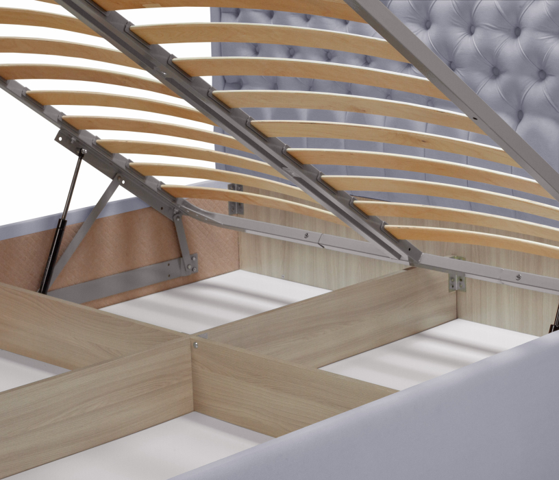 Мягкая кровать, Кровать с мягким изголовьем  Флоренция 1400 с подъемным механизмом