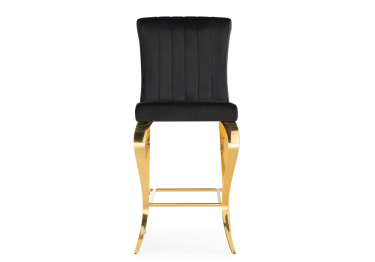 Барный стул Joan black/gold