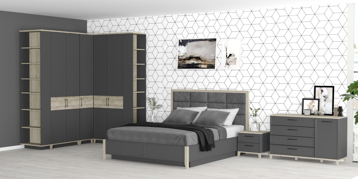 Кровати, Модульная система AURELIO (модуль 306) Кровать Люкс 1800 + орт.осн.